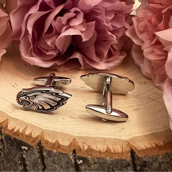 NFL Philadelphia Eagles Logo Cufflinks - Picture 8 of 15